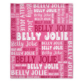 Personalized Customized Name Blanket - for Adult Kid Birthday Christmas Mothers Fathers Valentines Day Gift